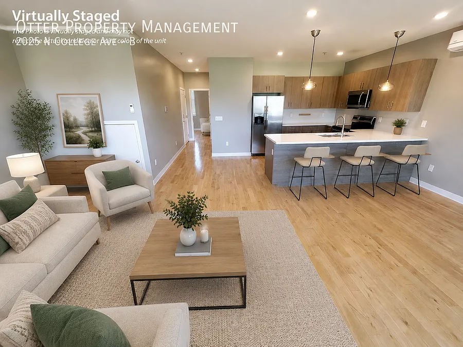 Modern 2BR/1BA Apartment with In-Unit Laundry & Mini-Split A/C — Photo 1