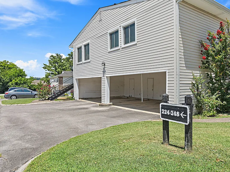 View of the Covered Garage just around the corner of the entrance to the Apt