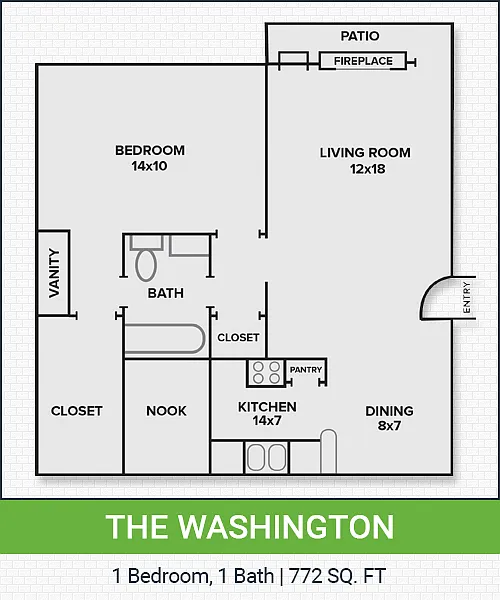 Floor plan 1X1