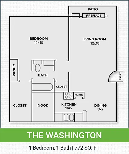 Floor plan 1X1