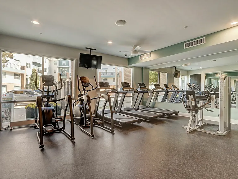 State-of-the-Art Fitness Center at Ralston Apartments in Downtown Indianapolis