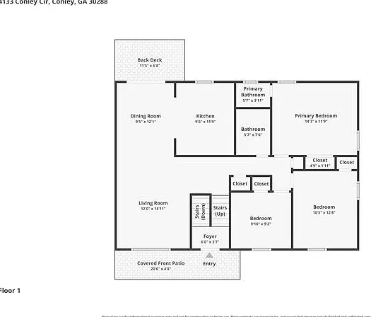 3 bed, 1.5 bath, 1573 sqft, $1,695 — Photo 2