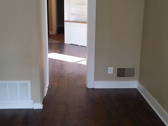 Looking into dining room from living room