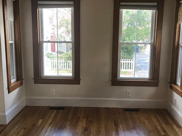 Living room bay window
