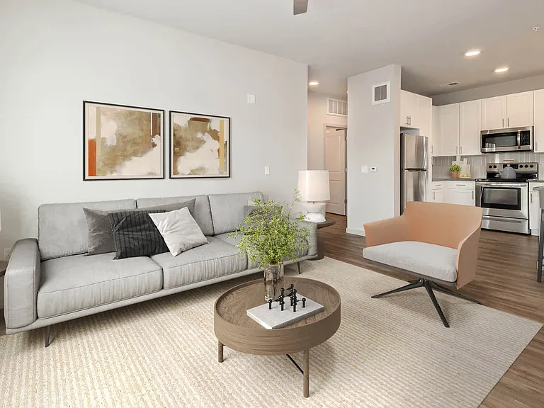 Living Room with Hard Surface Flooring