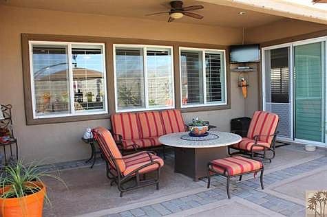 Covered Patio with sliders off family room and master suite...