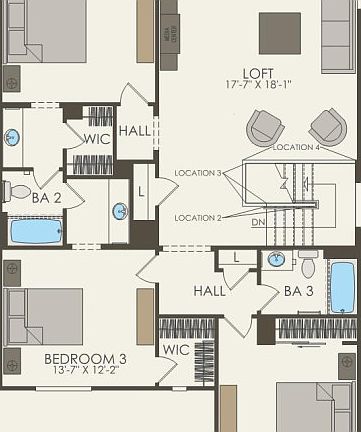 Second Floor 5 br 4 ba