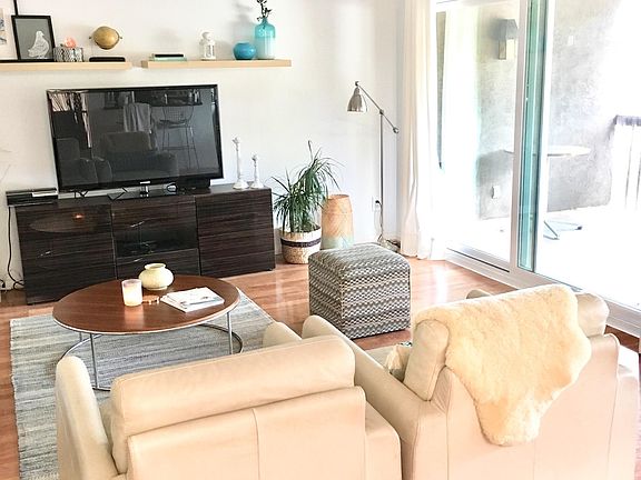 Living room with balcony