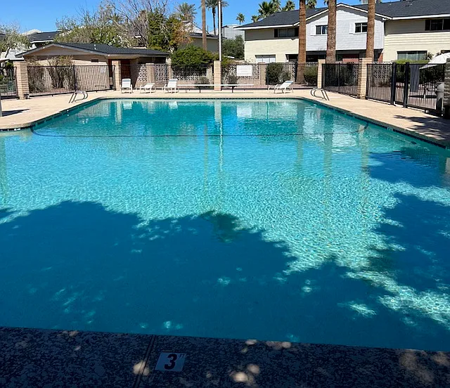 Eastwood Townhomes Large Gated Swimming Pool 3 Feet to 12 Feet Deep.