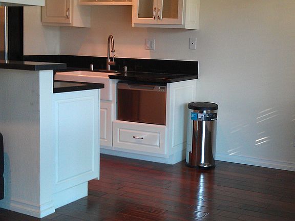 Dining space and kitchen