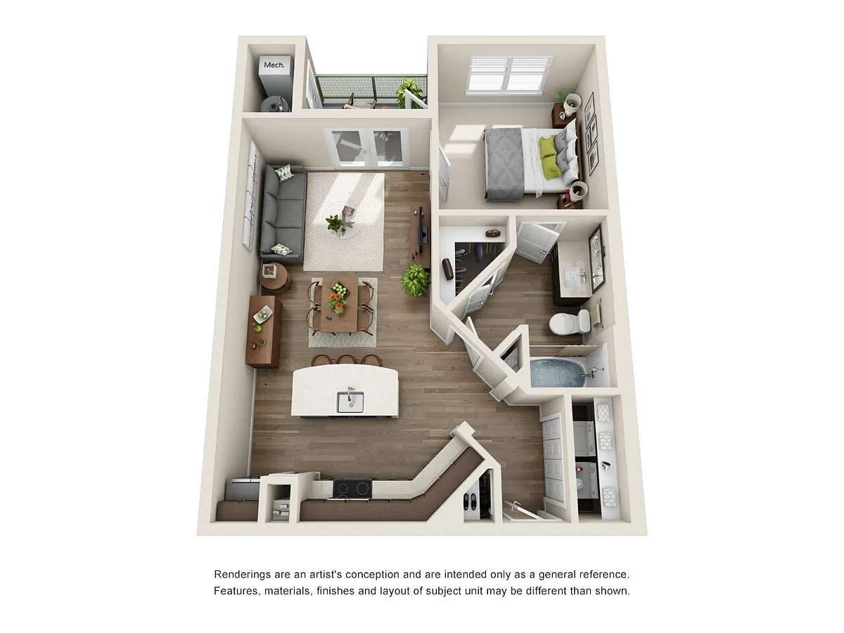 Floor plan A2-1X1