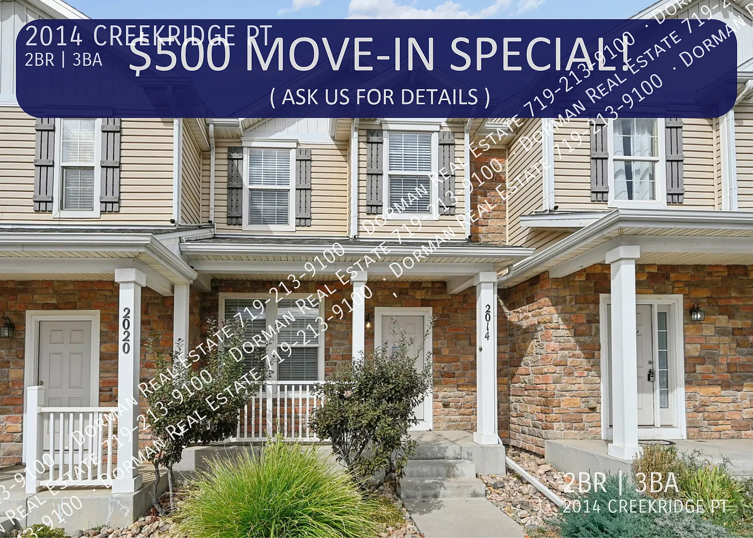 Move-In Special - $500 Off First Month's Rent - Town Home In The Bluffs At Spring Creek — Photo 1