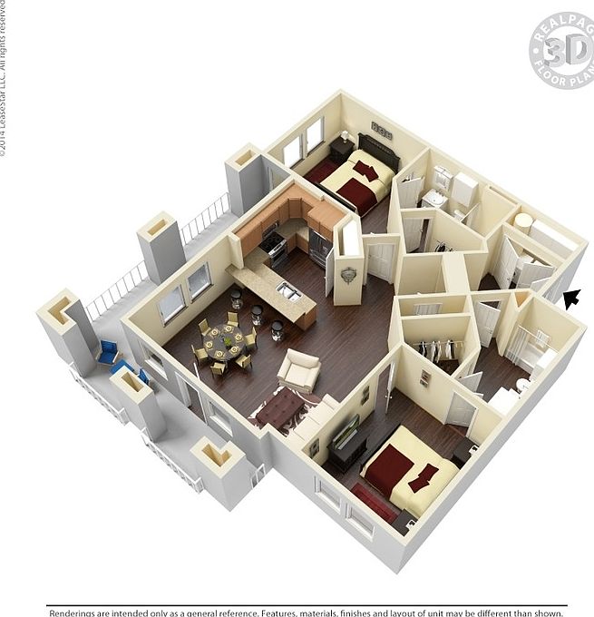 The Quarters 2 Bed 2 Bath