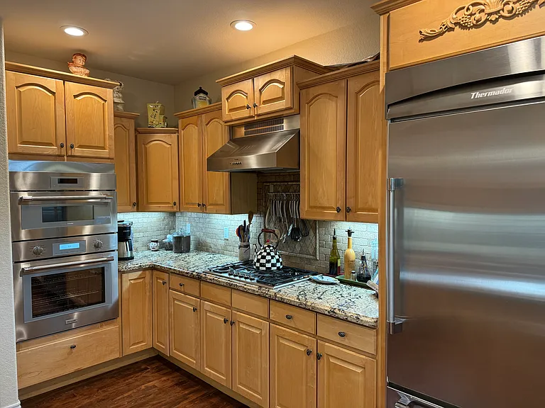 Kitchen with new Thermador appliances