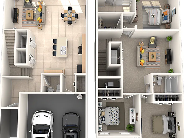3 bedroom, 2.5 bathrooms, 2-car garage 3 bedroom, 2.5 bathrooms, 2-car garage