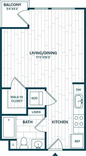 Floor plan Studio-S1