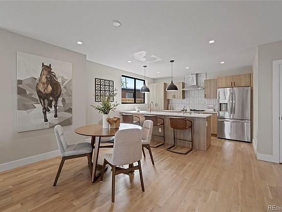 Dining and kitchen.