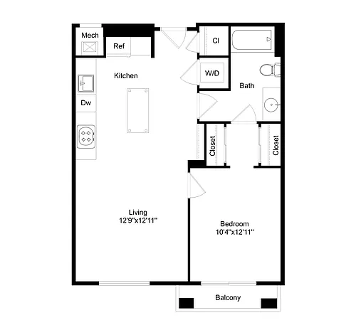 Floor plan 1B4IZ