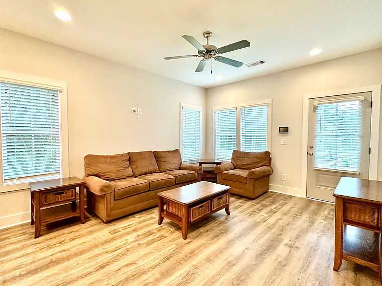 Living room furniture is optional