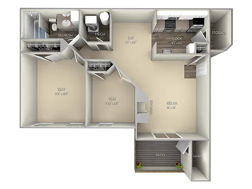 Floor plan The Courtland