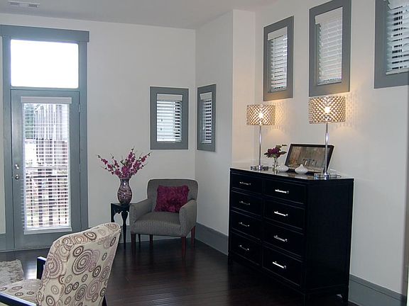 Side view of living room