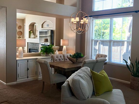 From front entry looking through living, dining & Family room