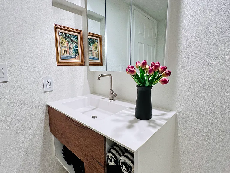 Newly updated guest bathroom