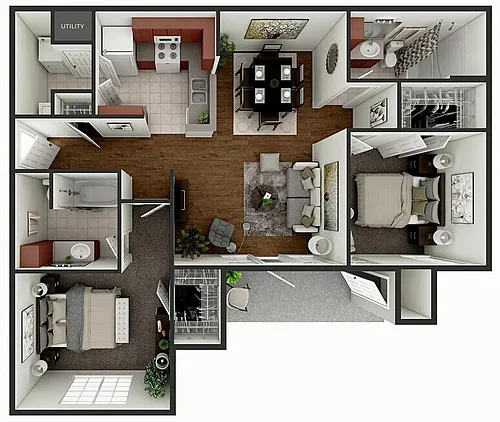 Floor plan 2 Bedroom