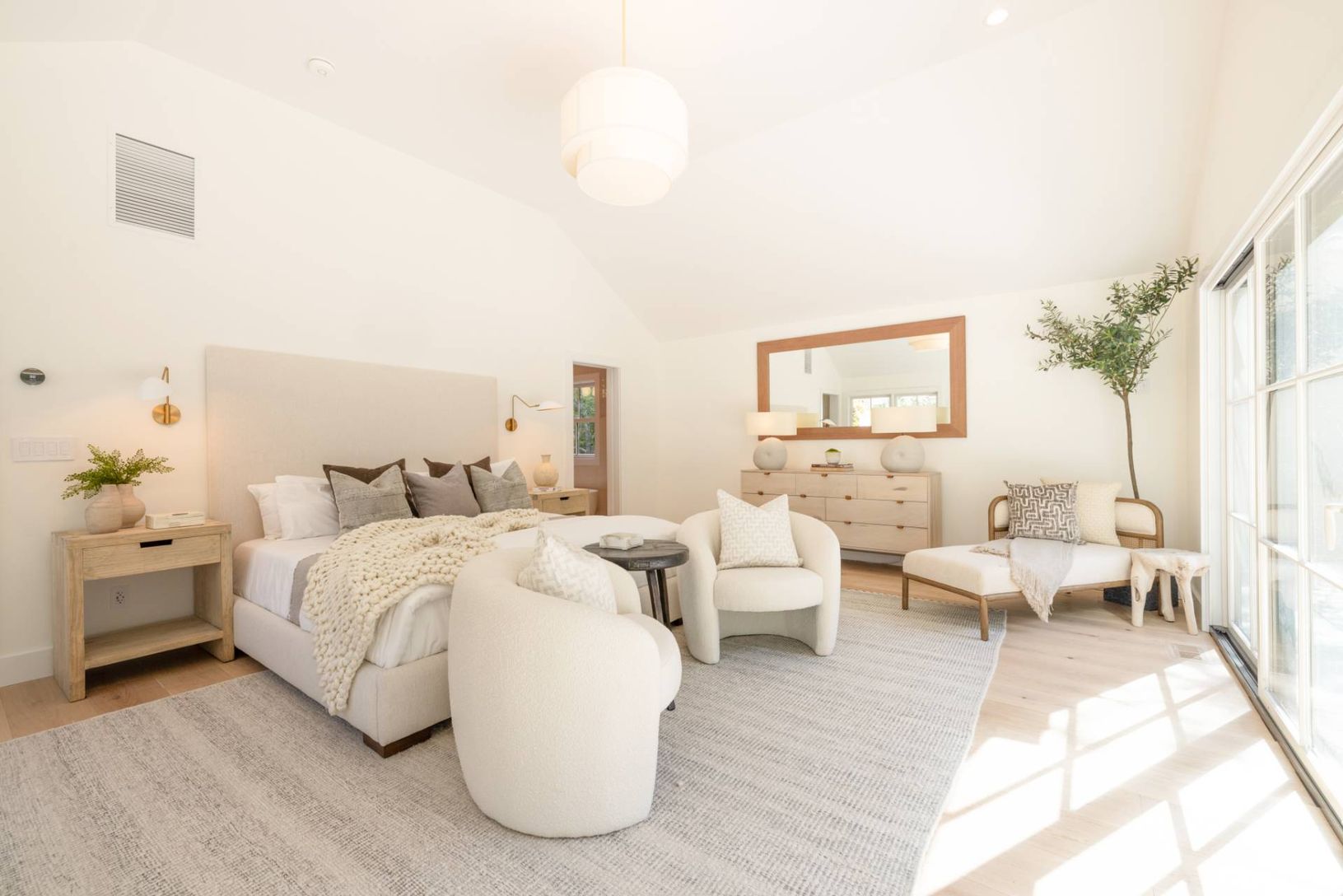 Primary with 12 Foot Sliders to a Private Patio