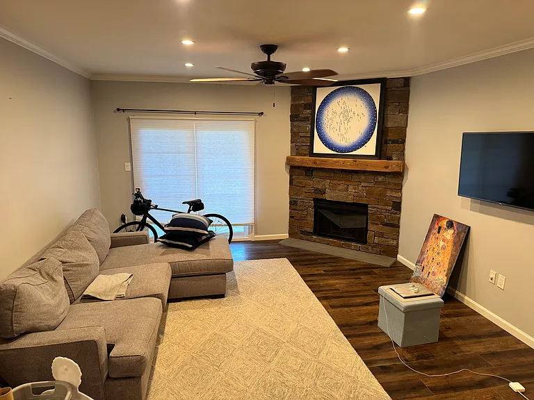 Family room (wall mounted tv will remain)