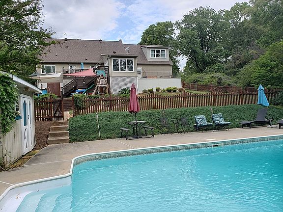 Pool and backyard play area