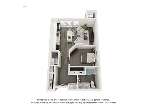 Floor plan Junior 1BR