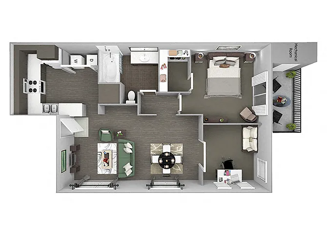 Floor plan A5L (with den)