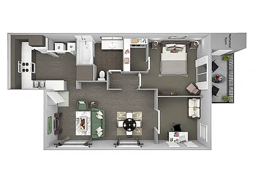 Floor plan A5L (with den)