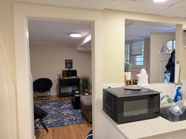 From Kitchen into living room