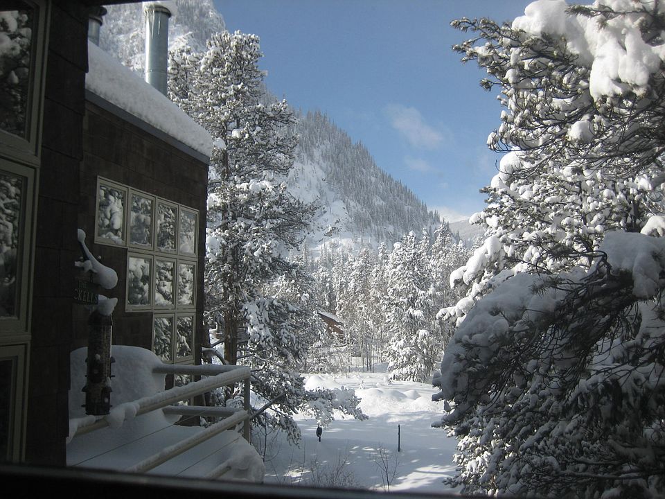 View from deck to Mt Royal