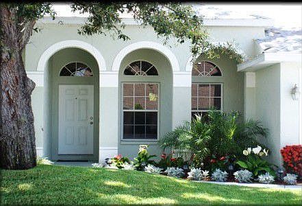 Lushly landscaped