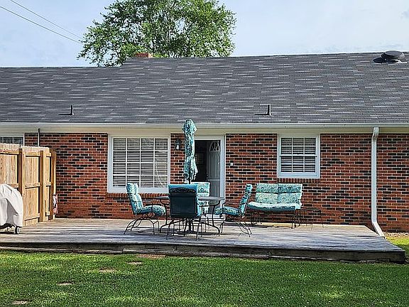 Backyard patio deck
