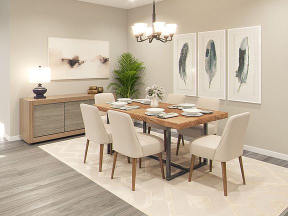 Expansive dining area