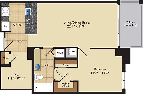Floor plan 08 with Den