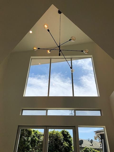 High Ceilings, Storefront Windows and Modern Lighting