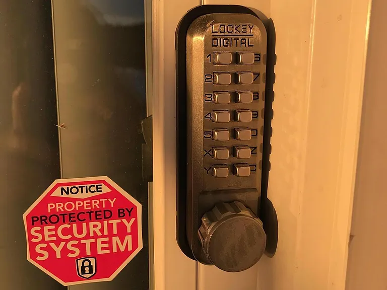 Patio Main Entry Door - super secure lock - very safe area!