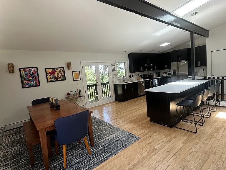 Main Level Open Living, Dining, Kitchen