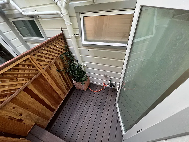 back porch (from bedroom)