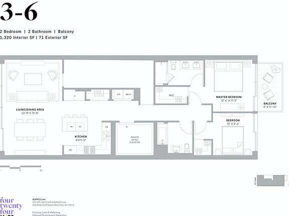 2nd image of 424 W 52nd St #6