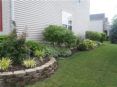 More perennials planted along the side