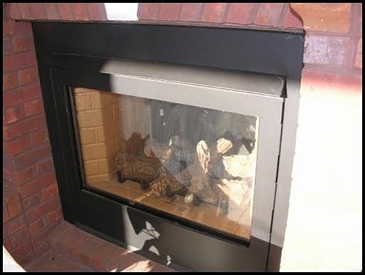 outdoor fireplace