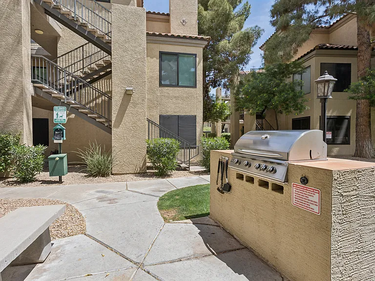 Nearby gas grills for evening cook outs.