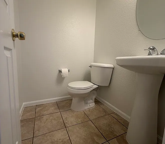 Half bath on the main floor