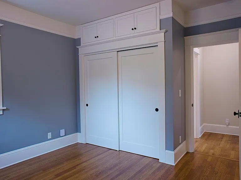 Master bedroom has ample storage